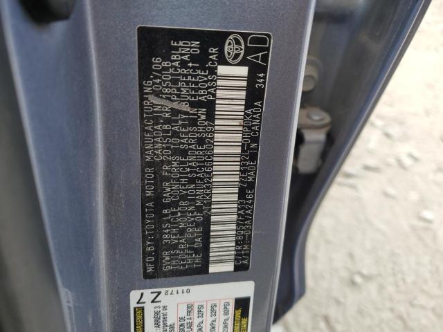 Photo 11 VIN: 2T1KR32E66C602697 - TOYOTA COROLLA MA 