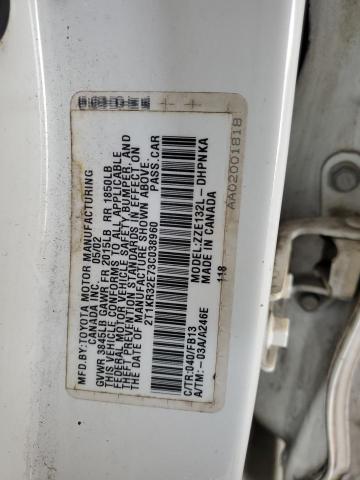 Photo 11 VIN: 2T1KR32E73C038960 - TOYOTA COROLLA 