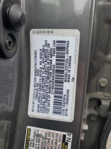 Photo 12 VIN: 2T1KR32E84C228543 - TOYOTA COROLLA 