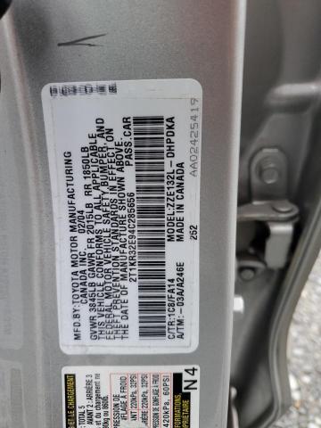 Photo 11 VIN: 2T1KR32E94C285656 - TOYOTA COROLLA MA 