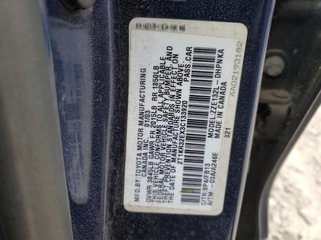 Photo 11 VIN: 2T1KR32EX3C133920 - TOYOTA COROLLA 