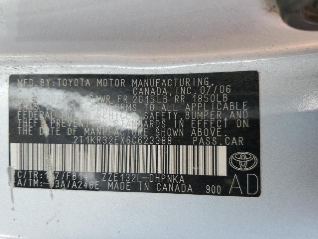 Photo 12 VIN: 2T1KR32EX6C623388 - TOYOTA COROLLA 