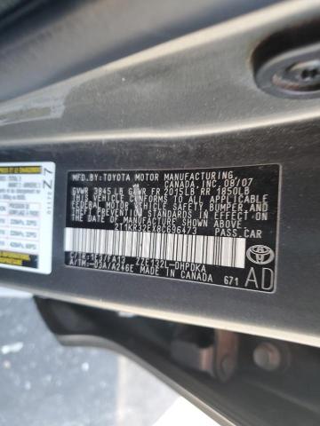 Photo 11 VIN: 2T1KR32EX8C696473 - TOYOTA COROLLA MA 