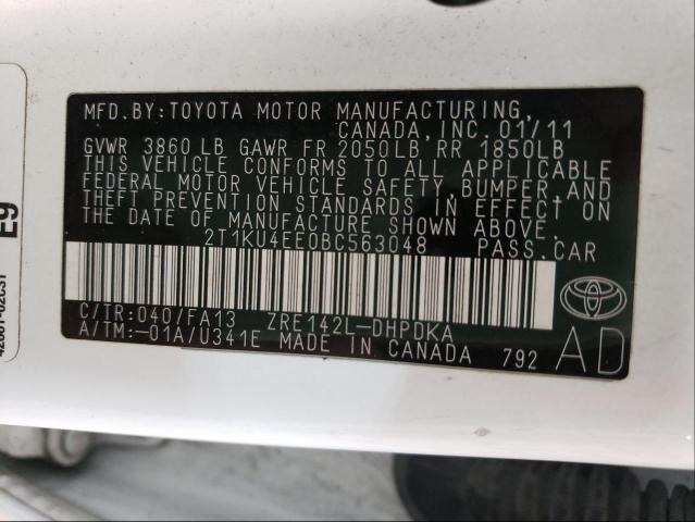 Photo 9 VIN: 2T1KU4EE0BC563048 - TOYOTA COROLLA MA 