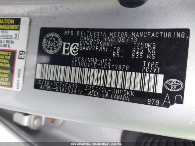 Photo 8 VIN: 2T1KU4EE1DC113878 - TOYOTA MATRIX 