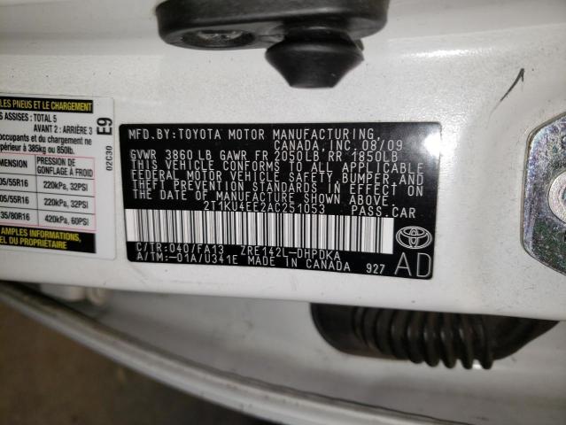 Photo 11 VIN: 2T1KU4EE2AC251053 - TOYOTA MATRIX 