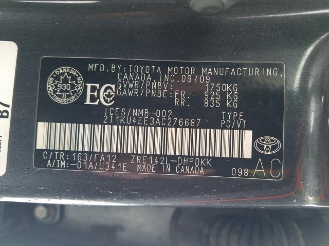 Photo 8 VIN: 2T1KU4EE3AC276687 - TOYOTA COROLLA MA 