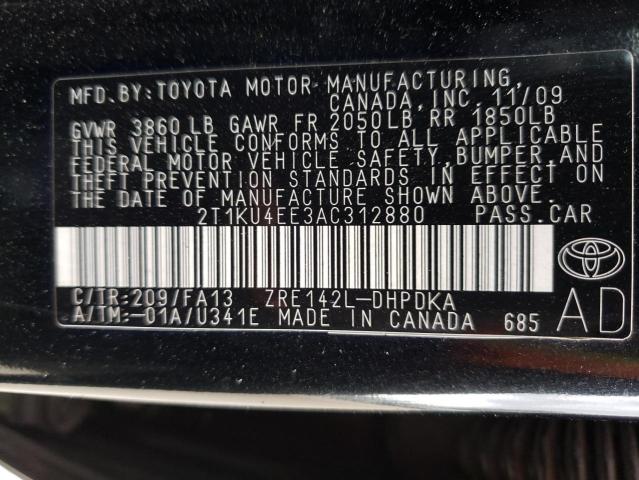 Photo 9 VIN: 2T1KU4EE3AC312880 - TOYOTA COROLLA MA 