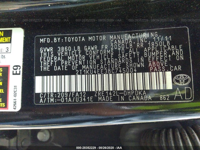 Photo 8 VIN: 2T1KU4EE3BC745004 - TOYOTA MATRIX 