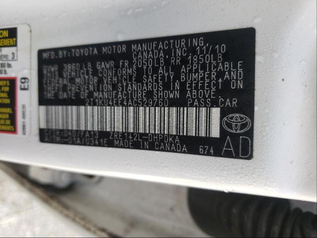 Photo 9 VIN: 2T1KU4EE4AC529760 - TOYOTA MATRIX 