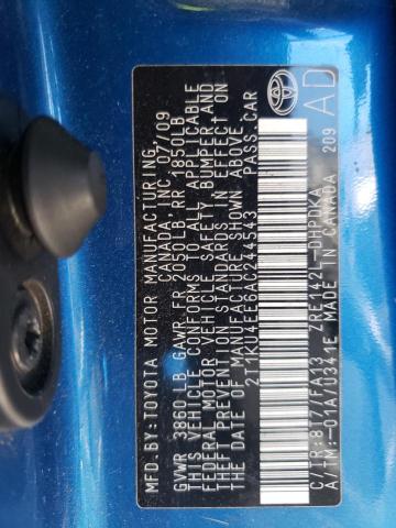 Photo 9 VIN: 2T1KU4EE6AC244543 - TOYOTA COROLLA MA 