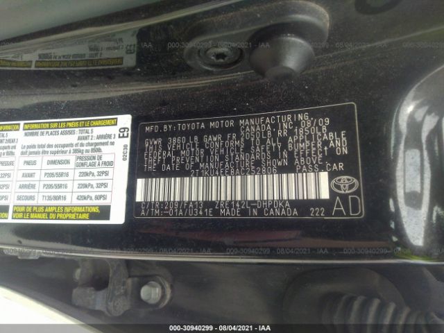 Photo 8 VIN: 2T1KU4EE8AC252806 - TOYOTA MATRIX 