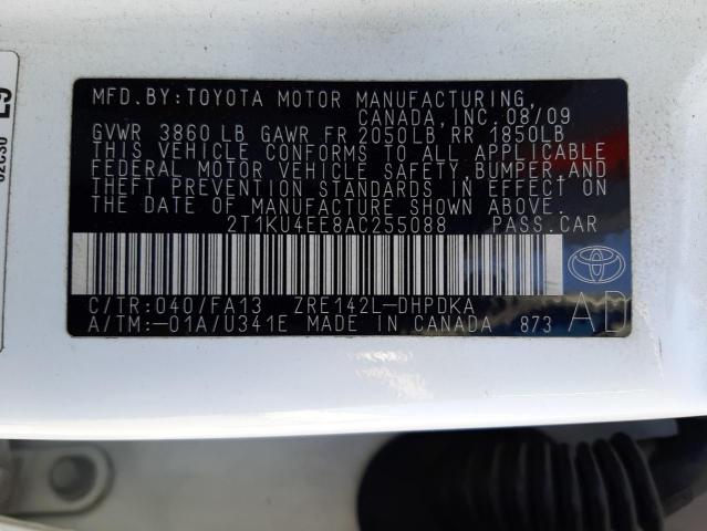 Photo 11 VIN: 2T1KU4EE8AC255088 - TOYOTA COROLLA 