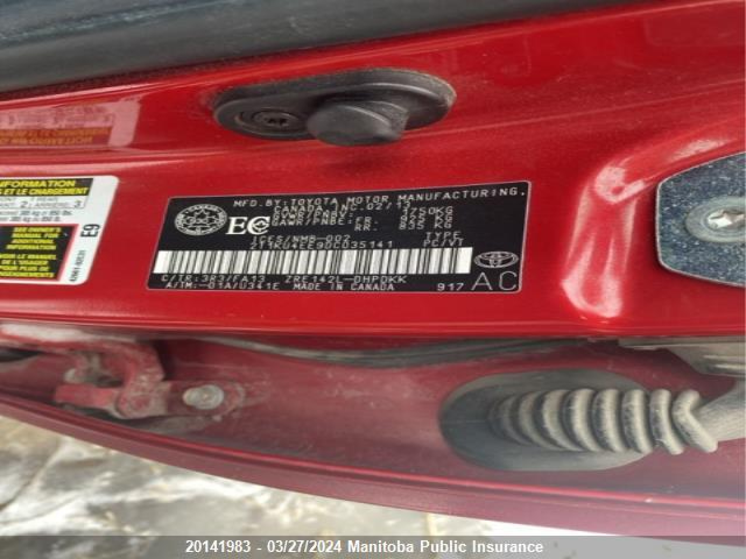 Photo 8 VIN: 2T1KU4EE9DC035141 - TOYOTA MATRIX 