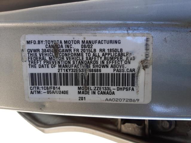 Photo 11 VIN: 2T1KY32E53C068686 - TOYOTA COROLLA 