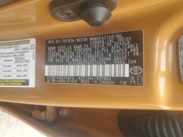 Photo 11 VIN: 2T1LE4EE7AC013474 - TOYOTA COROLLA 