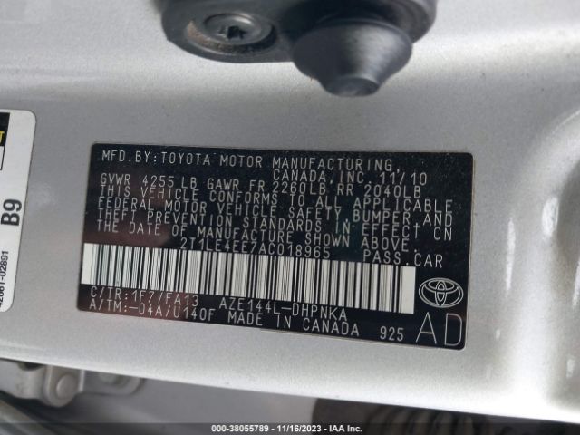 Photo 8 VIN: 2T1LE4EE7AC018965 - TOYOTA MATRIX 