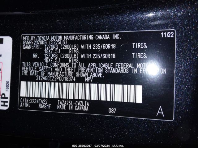 Photo 8 VIN: 2T2AGCEZ2PC018374 - LEXUS NX 350 