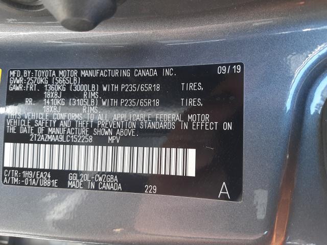 Photo 9 VIN: 2T2AZMAA9LC152258 - LEXUS RX 350 BAS 