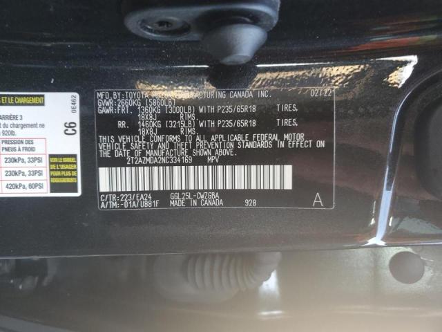 Photo 9 VIN: 2T2AZMDA2NC334169 - LEXUS RX 350 BAS 