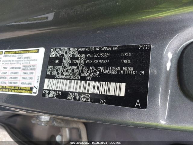 Photo 8 VIN: 2T2BAMBA1PC005934 - LEXUS RX 350 