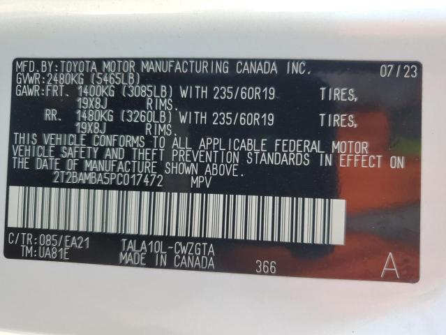 Photo 12 VIN: 2T2BAMBA5PC017472 - LEXUS RX 350 BAS 