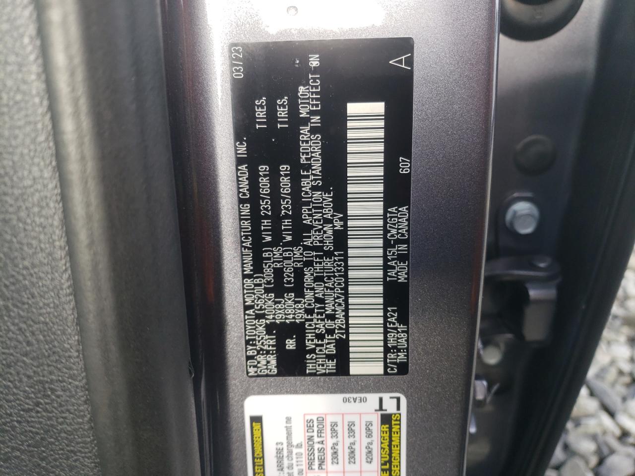 Photo 13 VIN: 2T2BAMCA7PC013311 - LEXUS RX 