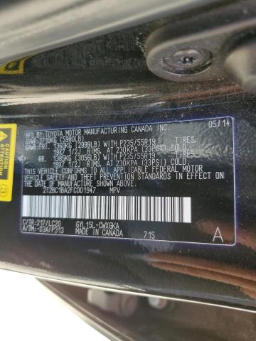 Photo 11 VIN: 2T2BC1BA2FC001947 - LEXUS RX450 