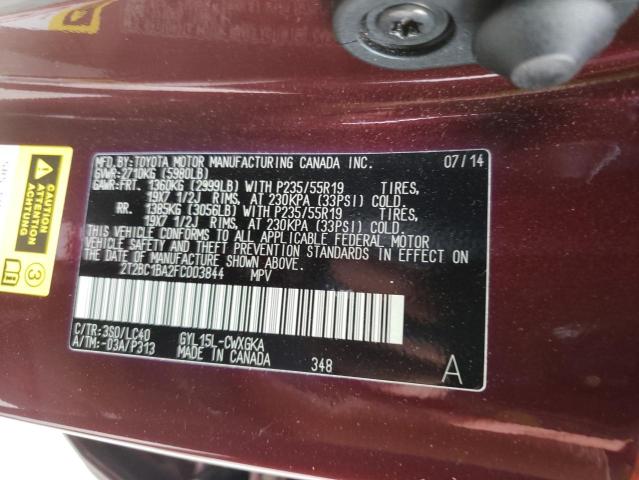 Photo 9 VIN: 2T2BC1BA2FC003844 - LEXUS RX 450H 