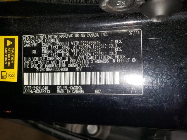 Photo 11 VIN: 2T2BC1BA4FC004008 - LEXUS RX450 