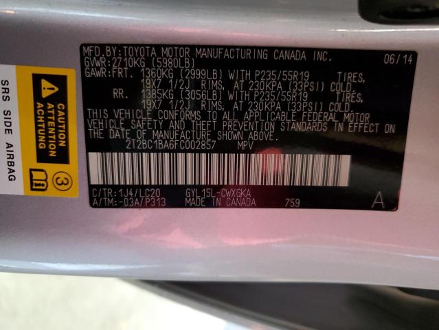 Photo 9 VIN: 2T2BC1BA6FC002857 - LEXUS RX 450H 