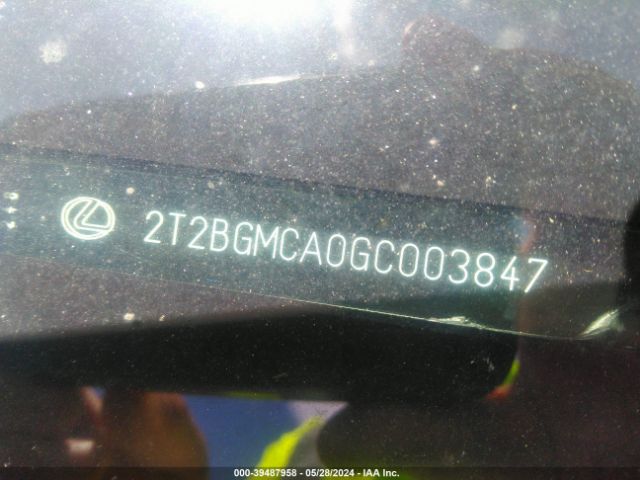 Photo 8 VIN: 2T2BGMCA0GC003847 - LEXUS RX 