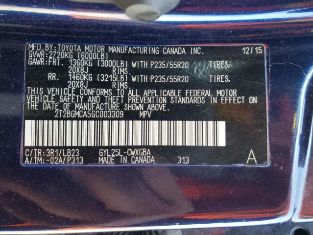 Photo 13 VIN: 2T2BGMCA5GC003309 - LEXUS RX 450H BA 