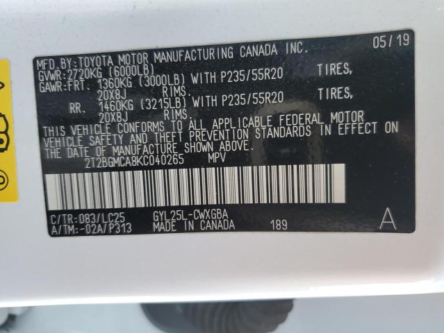 Photo 11 VIN: 2T2BGMCA8KC040265 - LEXUS RX450 