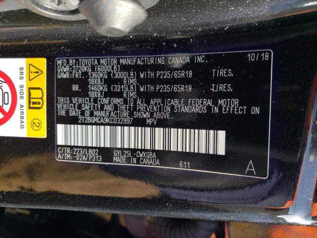 Photo 11 VIN: 2T2BGMCA9KC032997 - LEXUS RX450 