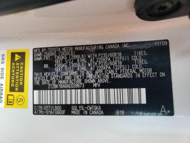 Photo 9 VIN: 2T2BK1BA0AC039673 - LEXUS RX 350 