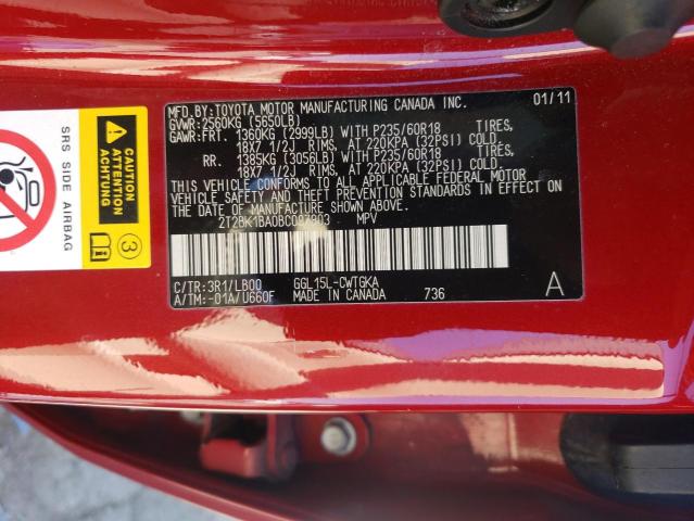 Photo 12 VIN: 2T2BK1BA0BC097803 - LEXUS RX350 