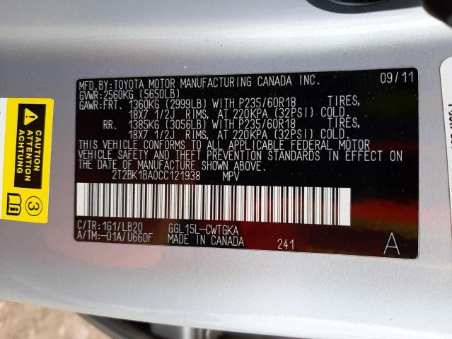 Photo 13 VIN: 2T2BK1BA0CC121938 - LEXUS RX 350 