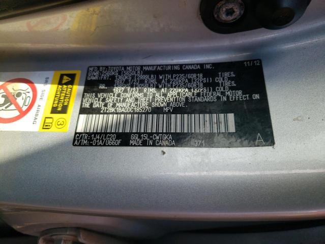 Photo 9 VIN: 2T2BK1BA0DC185270 - LEXUS RX 350 BAS 