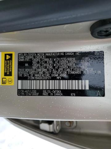 Photo 11 VIN: 2T2BK1BA0DC209177 - LEXUS RX350 