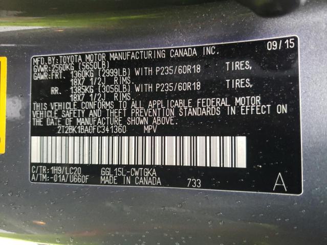 Photo 12 VIN: 2T2BK1BA0FC341360 - LEXUS RX 350 BAS 