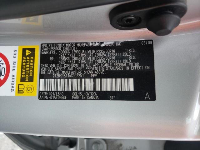 Photo 9 VIN: 2T2BK1BA1AC007251 - LEXUS RX 350 