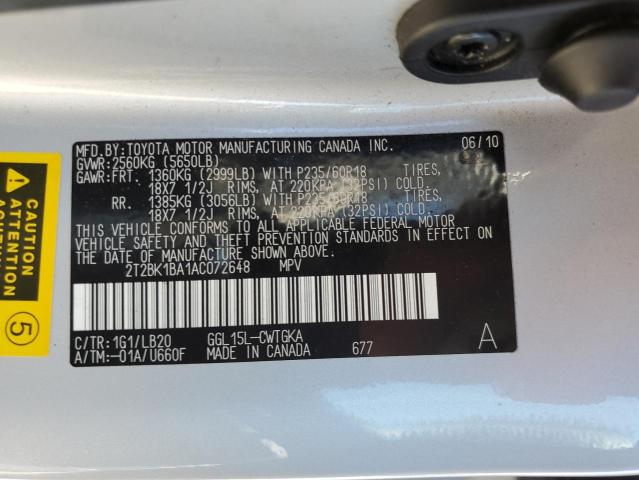 Photo 13 VIN: 2T2BK1BA1AC072648 - LEXUS RX350 