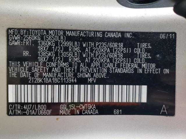 Photo 9 VIN: 2T2BK1BA1BC113944 - LEXUS RX 350 