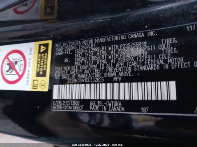 Photo 8 VIN: 2T2BK1BA1CC132625 - LEXUS RX 350 