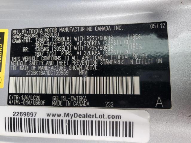 Photo 12 VIN: 2T2BK1BA1DC159969 - LEXUS RX 350 BAS 