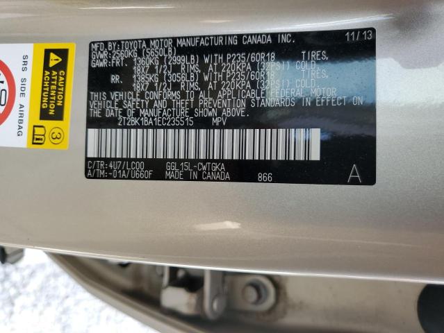 Photo 9 VIN: 2T2BK1BA1EC235515 - LEXUS RX 350 BAS 