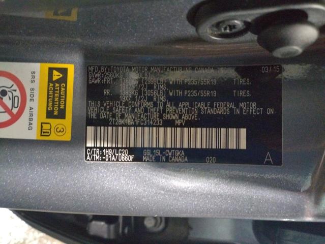 Photo 9 VIN: 2T2BK1BA1FC314233 - LEXUS RX 350 BAS 