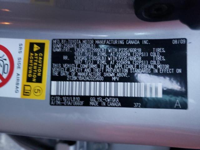 Photo 9 VIN: 2T2BK1BA2AC025600 - LEXUS RX 350 