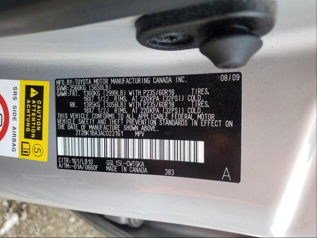 Photo 9 VIN: 2T2BK1BA3AC023161 - LEXUS RX 350 